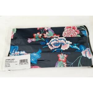 JOHNNY WAS Face Mask Designer Floral Cotton Face Mask